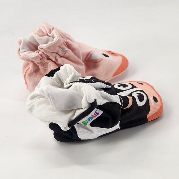 Pals Non Slip Baby Booties 12-18M Puppy Cow Pig Mix & Match Fun Socks Crawlers - Picture 5 of 7